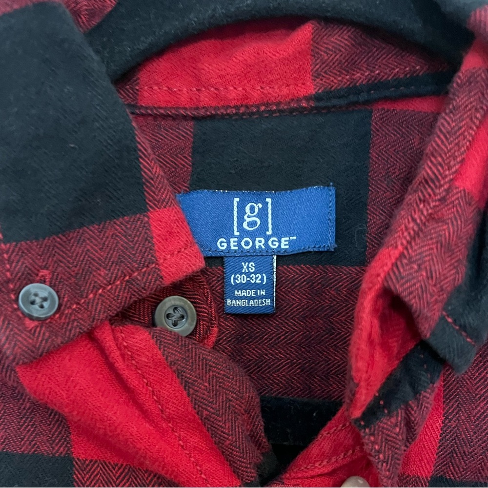 George Flannel Button Down Shirts Bundle Size Xs - image 5